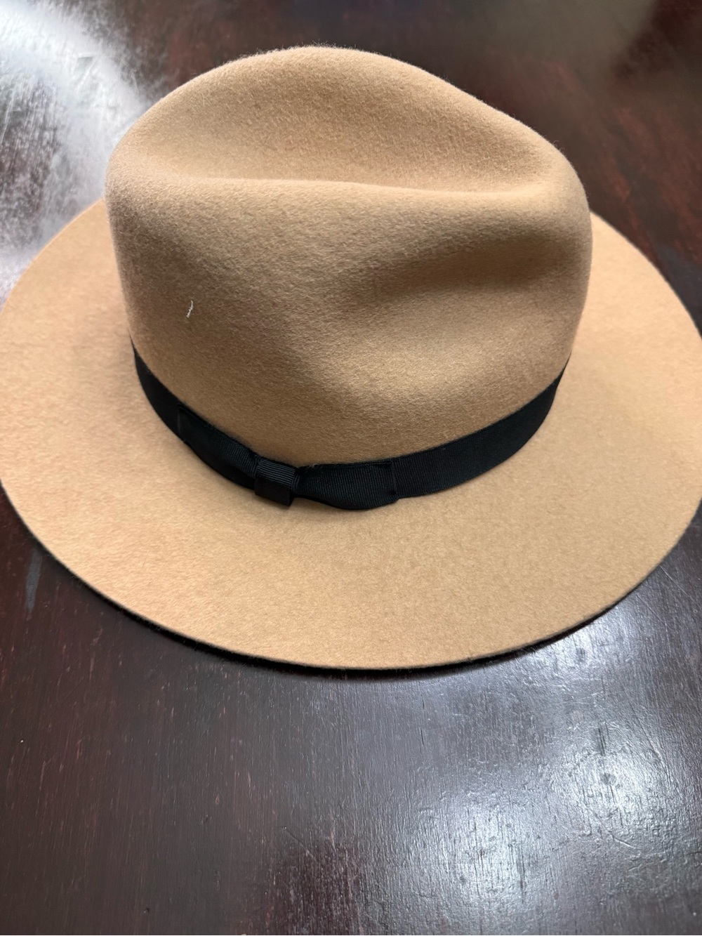Lack Of Color Camel Fedora with Black Band